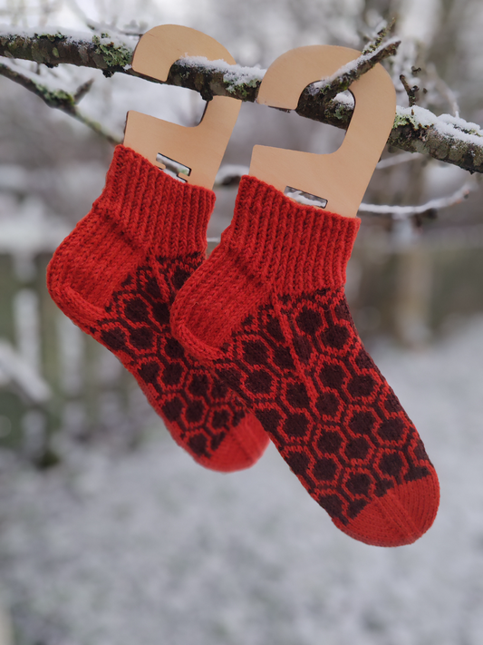 Jack-kirjoneulesukat, neuleohje