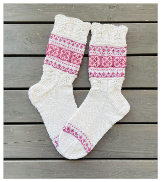 Juhlan aika-sukat, neuleohje