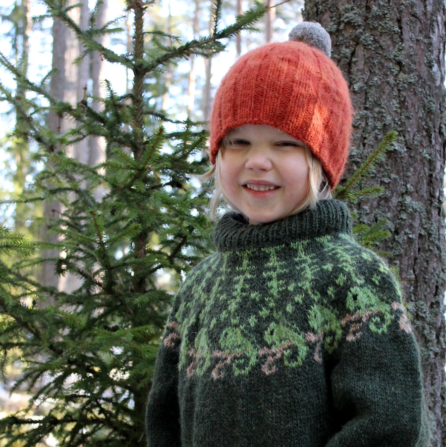 Jungle kid-kaarrokeneule, neuleohje