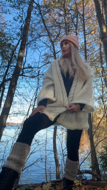 Kajo-villatakki, neuleohje