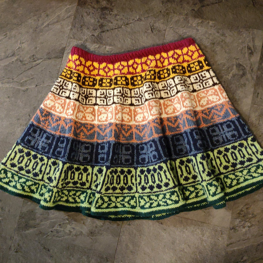 Karuselli-hame, neuleohje