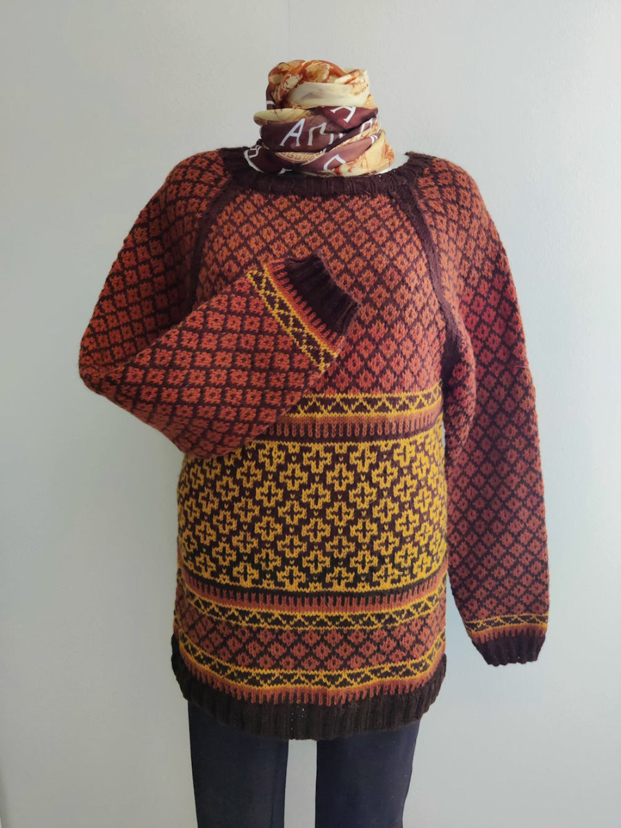 Lakeuden reunalla-villapaita, neuleohje