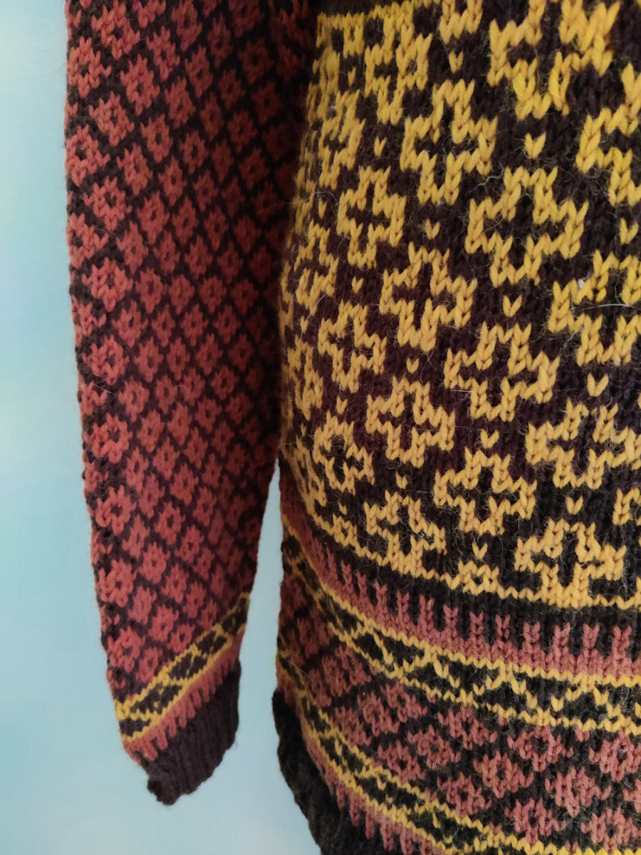 Lakeuden reunalla-villapaita, neuleohje