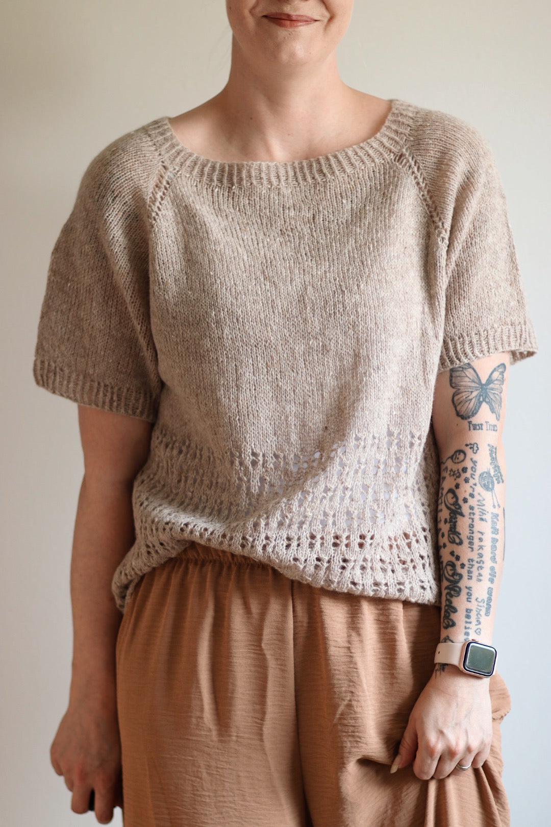 Linen-villapaita, neuleohje
