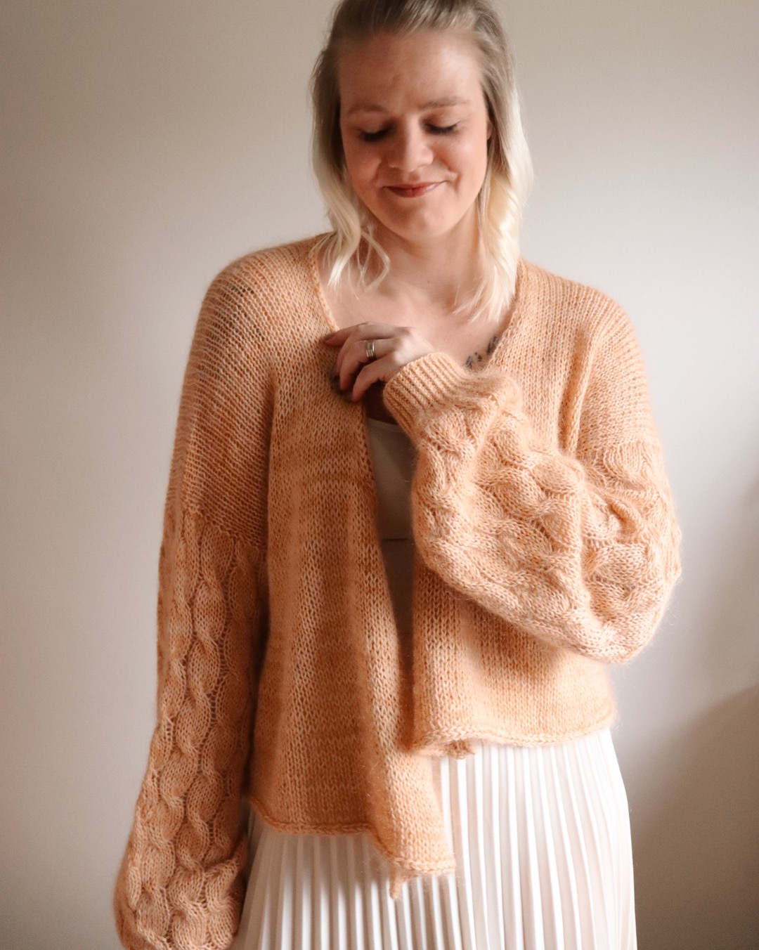 Morning Tea-villatakki, neuleohje