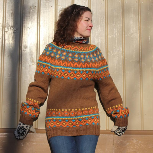 Navajo-kaarrokeneule, neuleohje