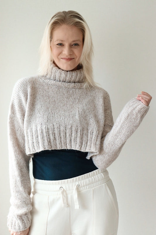 Olivia-villapaita, neuleohje