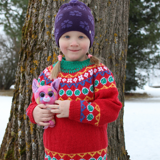 Party kid-kaarrokeneule, neuleohje