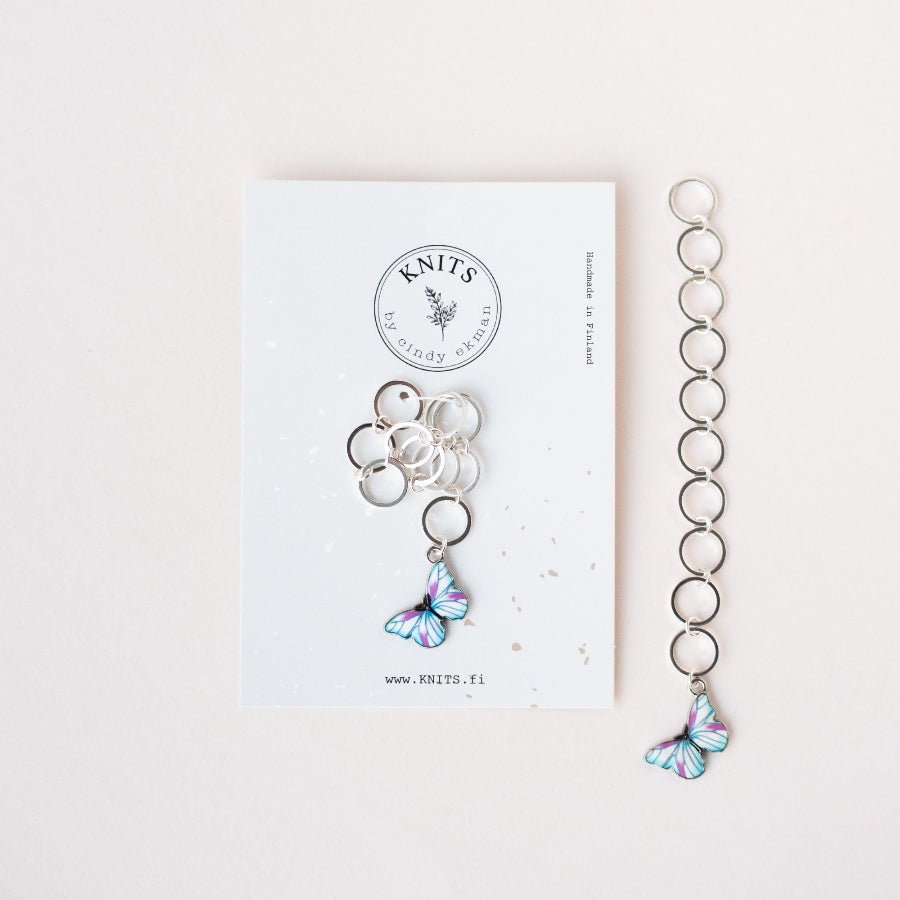 Kerroslaskuri, turkoosi perhonen