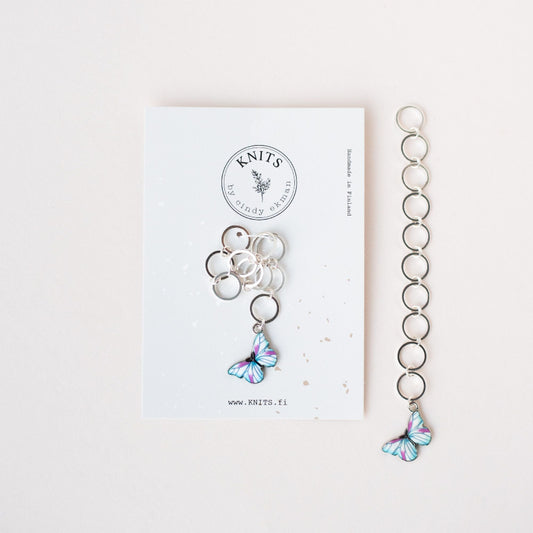 Kerroslaskuri, turkoosi perhonen