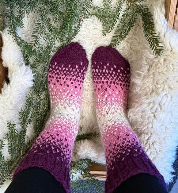 Puuro-sukat, neuleohje