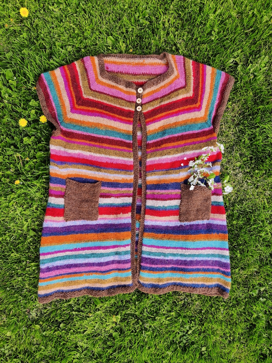 Puutarhurin aamutakki, neuleohje