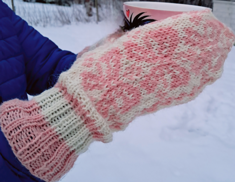 Rusetti-lapaset, neuleohje