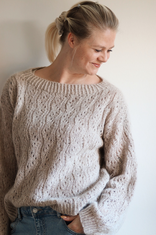 Saimi-villapaita, neuleohje