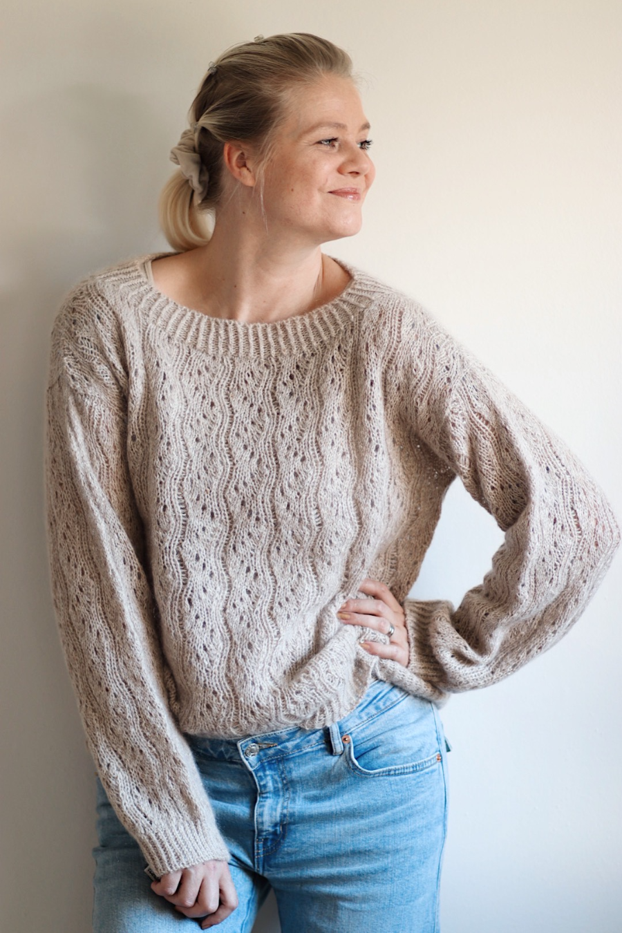 Saimi-villapaita, neuleohje