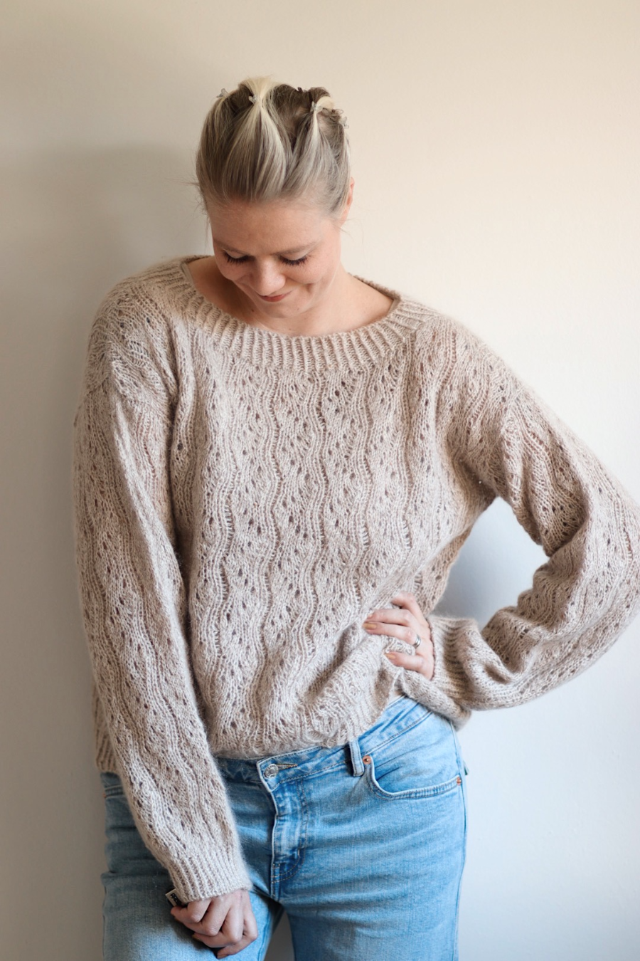 Saimi-villapaita, neuleohje