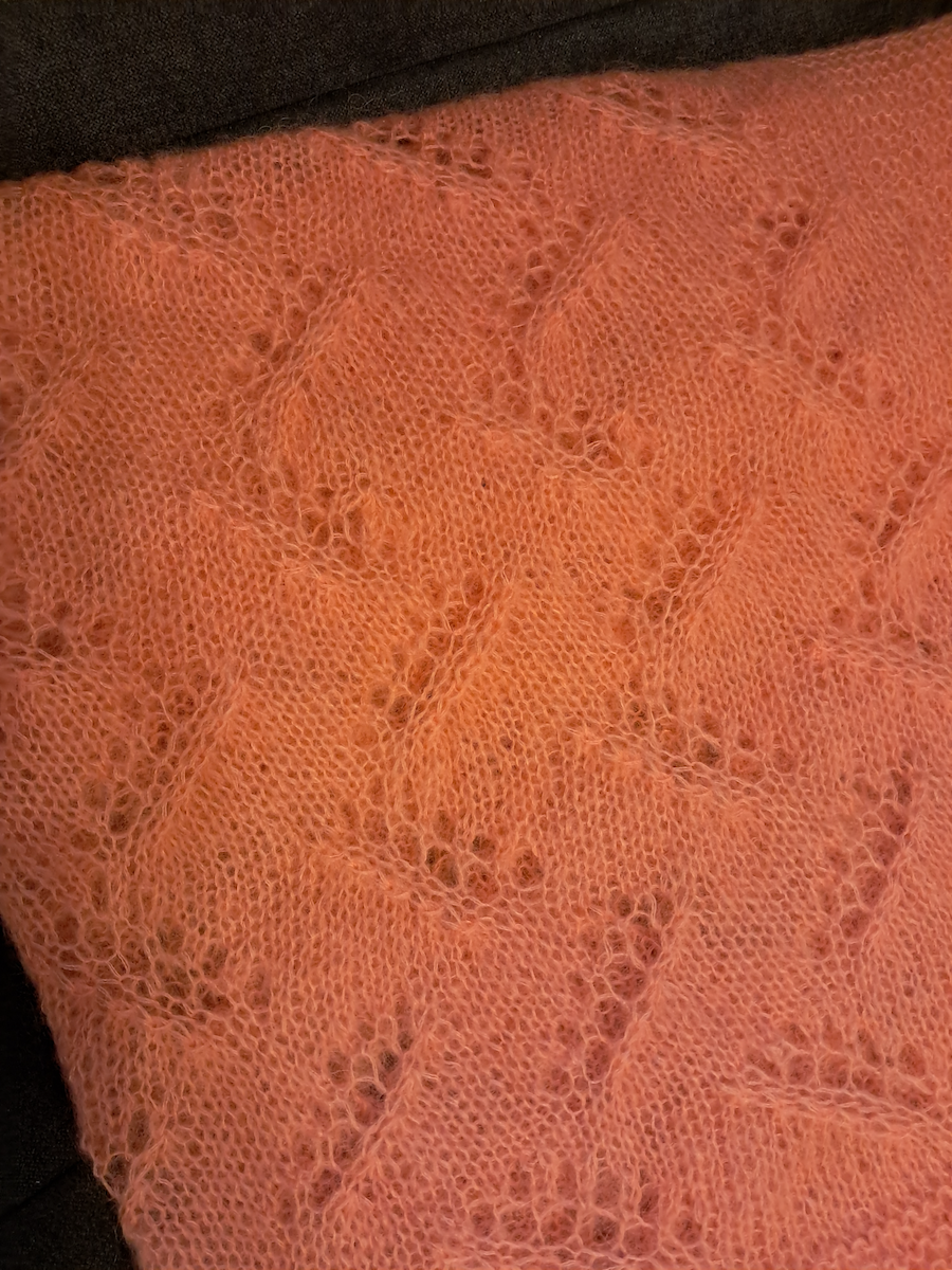 Suuri pitsihuivi, neuleohje