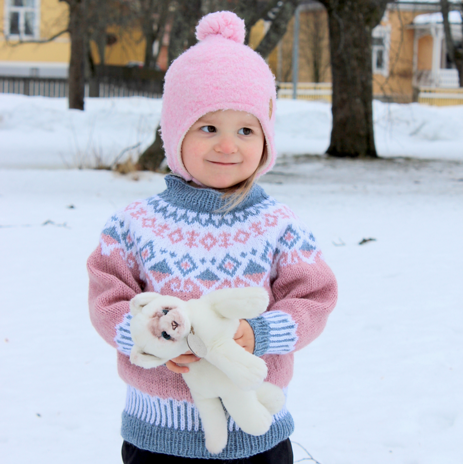 Sweety kid-kaarrokeneule, neuleohje