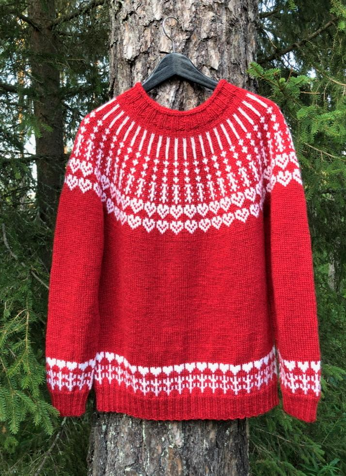 Sydänystävä-suomari, neuleohje