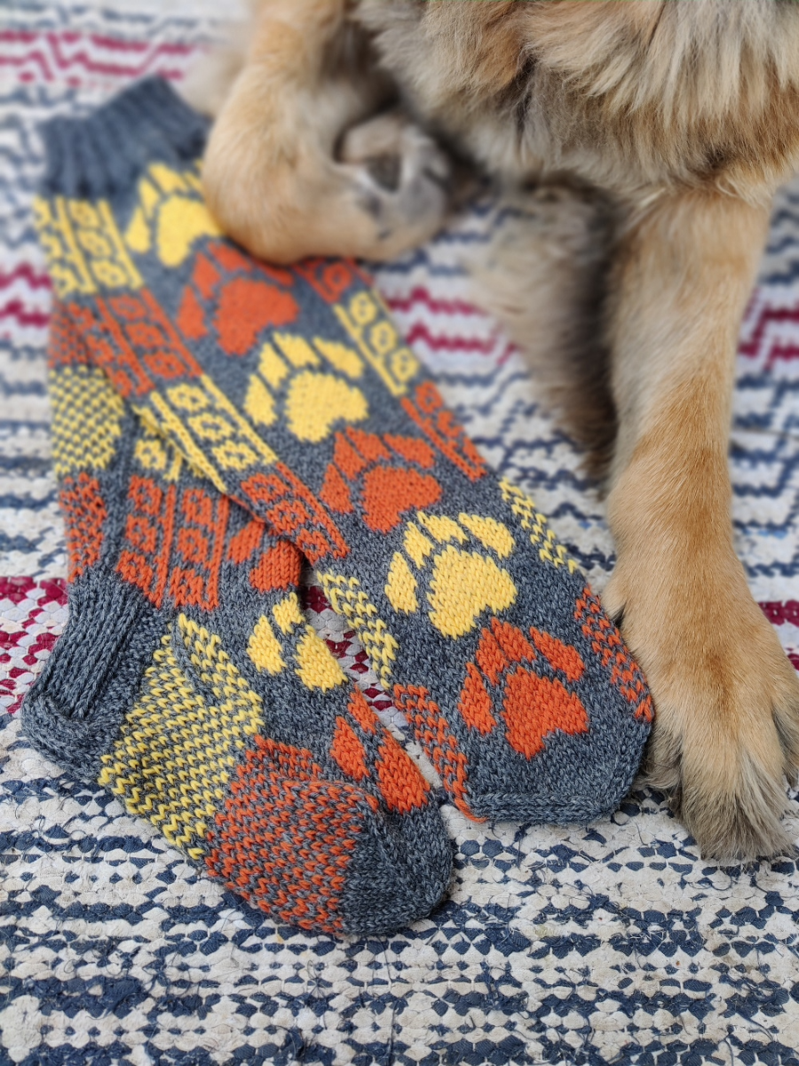 Tassukat-villasukat, neuleohje