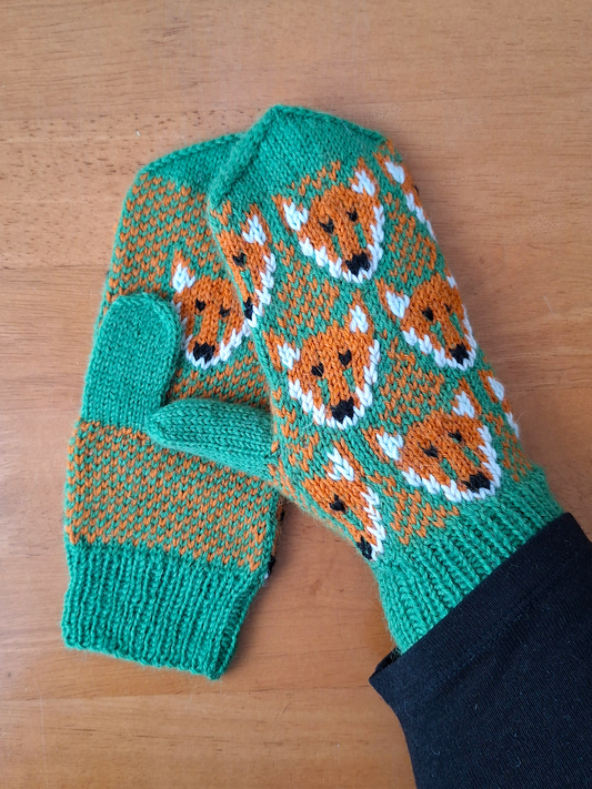 Vekkuliketut-lapaset, neuleohje