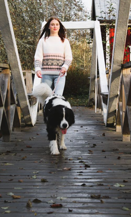 Walk with me-villapaita, neuleohje