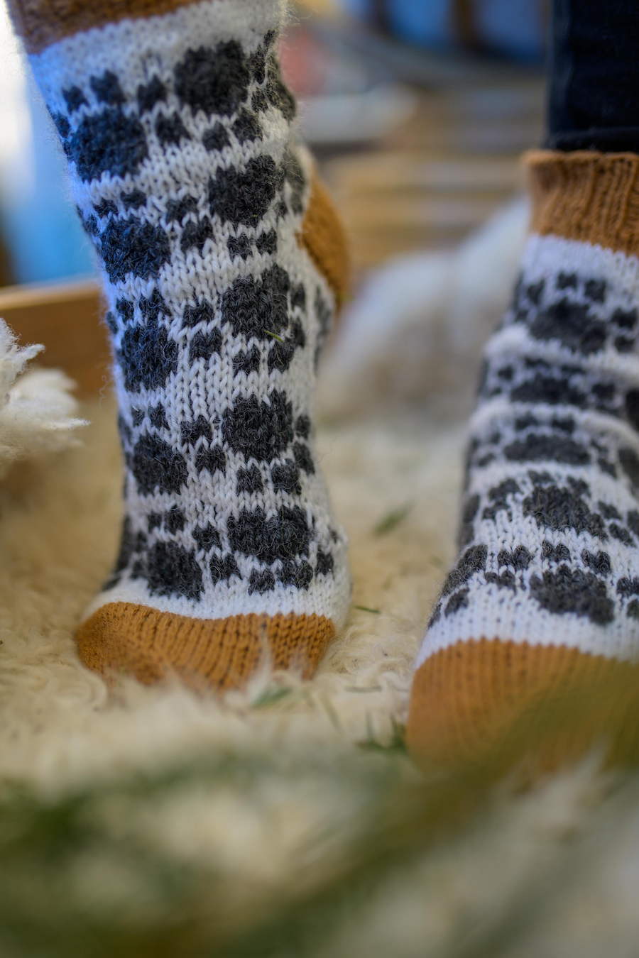 Zampa-sukat, neuleohje