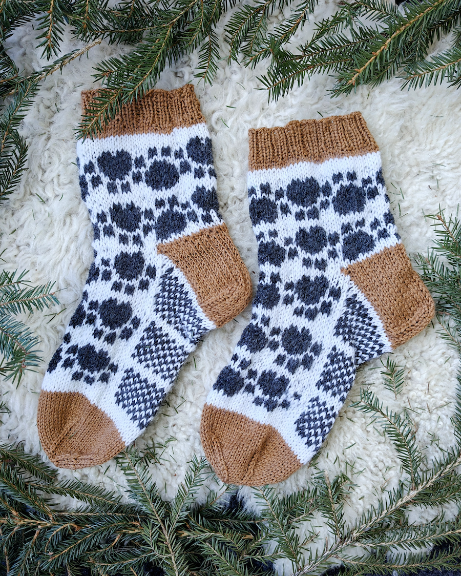 Zampa-sukat, neuleohje