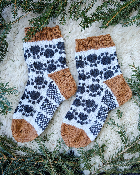 Zampa-sukat, neuleohje