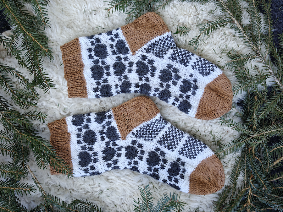 Zampa-sukat, neuleohje